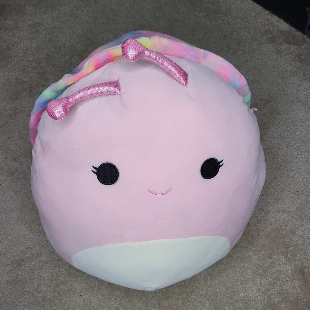 Squishmallow 16 Inch Plush | Silvina the Pink Snail